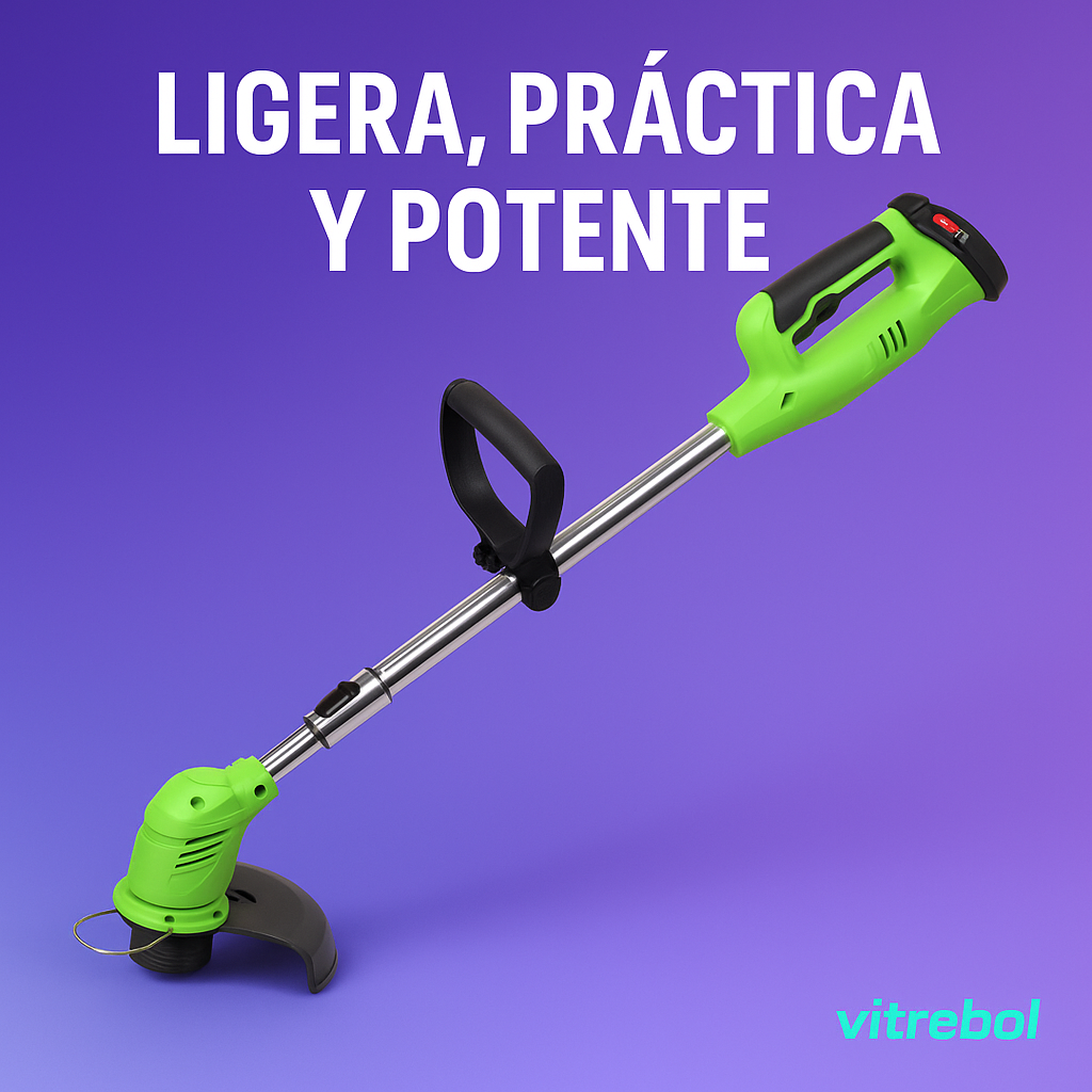 Cortadora de Césped Inalámbrica incluye 2 Baterías