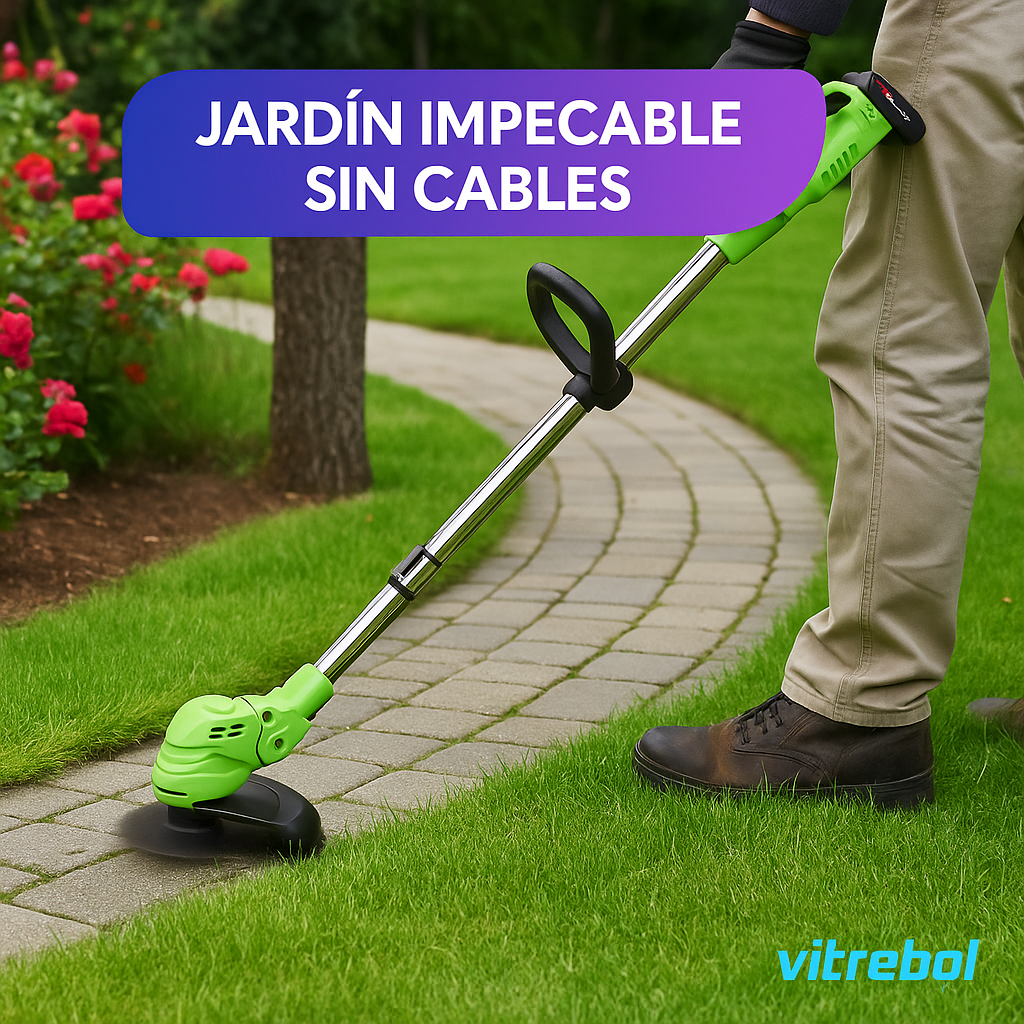 Cortadora de Césped Inalámbrica incluye 2 Baterías