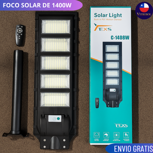 Foco solar 1400w Iluminación Perfecta