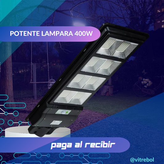 LAMPARAS DE EXTERIOR CON CARGA SOLAR - 400 W - 700 W - 1000W - 1500W