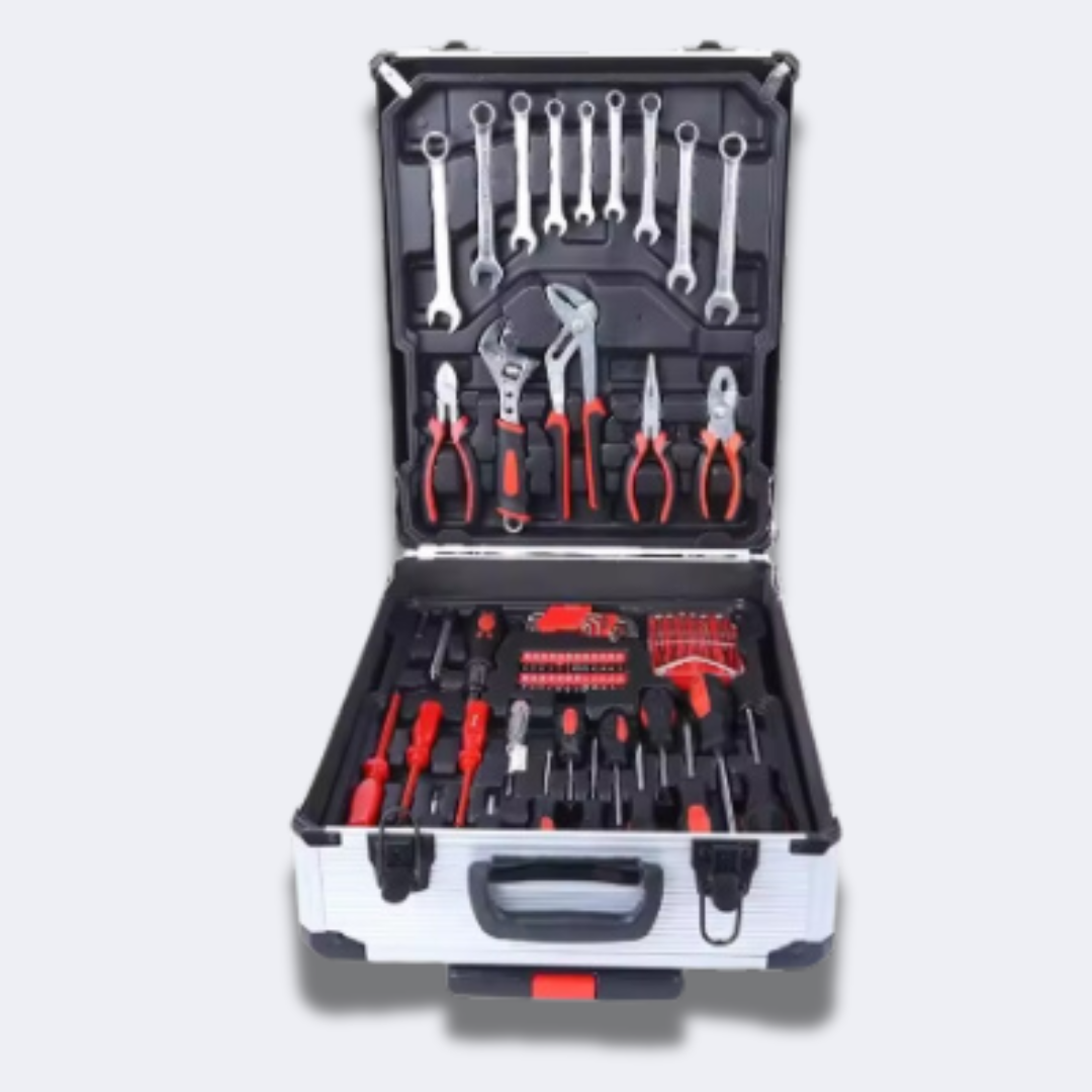 Maleta de herramienta de 4 niveles y 187 Piezas