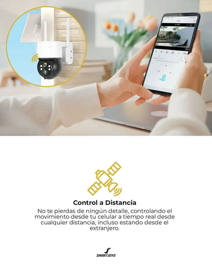 Cámara de Seguridad - Con Carga mediante panel solar.