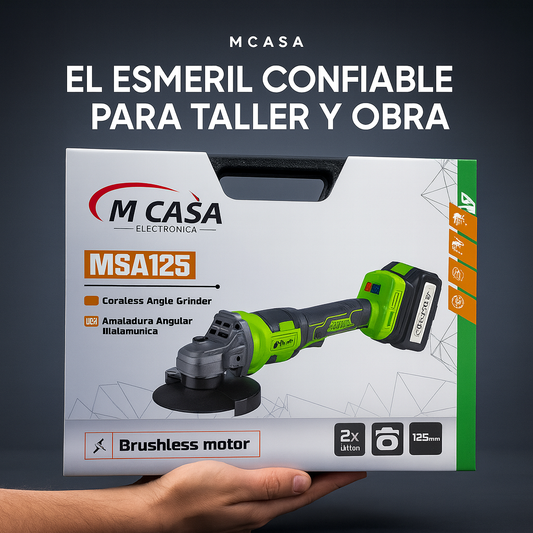 Esmeril Angular Mcasa MSA125 – Potencia y Precisión en tus Manos ⚙️