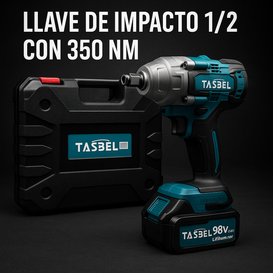 Llave de Impacto Inalámbrica  1/2 CON 350 NM - 2 Baterías