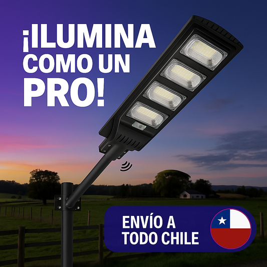 Luminaria Solar LED 400W con Control Remoto