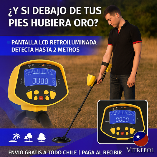 Detector de Metales Sensitivo Multifrecuencia 7.5KHz