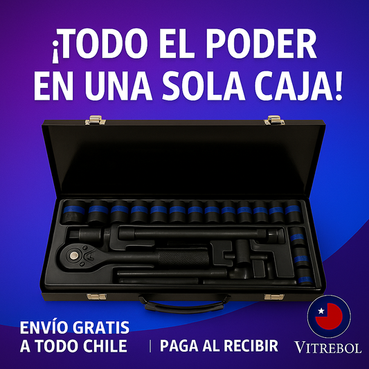 Juego de Tubos y Bocallaves de 24 Piezas