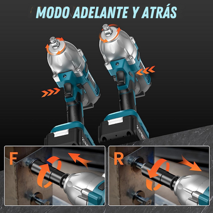 Llave de Impacto Inalámbrica de 48V y 5 Ah con Doble Batería - ¡Potencia y Versatilidad al Máximo!