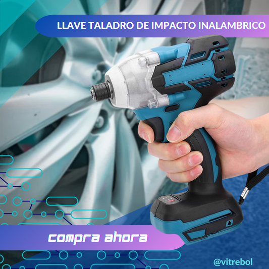 Llave de Impacto Inalámbrica de 48V y 5 Ah con Doble Batería - ¡Potencia y Versatilidad al Máximo!