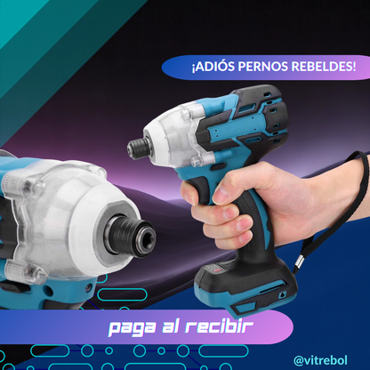 Llave de Impacto Inalámbrica de 48V y 5 Ah con Doble Batería - ¡Potencia y Versatilidad al Máximo!