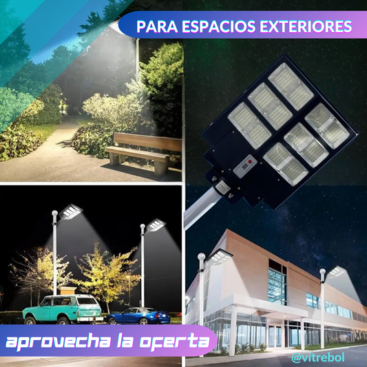 Espacios Más Iluminados con la Potente y Ecológica Lámpara Solar de 800 watts 🌞✨