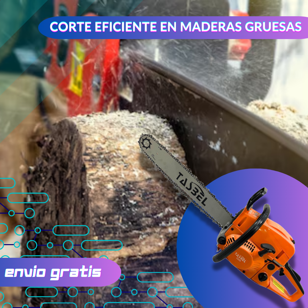 MotoSierra tasbel 5200 de 20 pulgadas dos tiempos