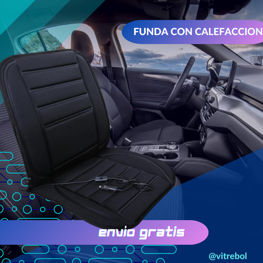 Funda calefaccionable para asiento auto