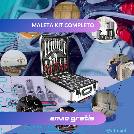 Maleta de herramienta: Kit Completo Con 187 Piezas