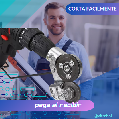 Cortador Auxiliar de Placas Metálicas: Accesorio para tu Taladro