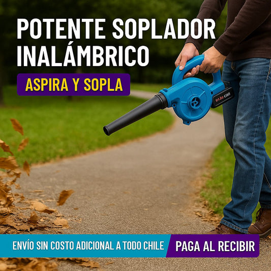 Soplador Y Aspiradora De Alta Potencia Inalámbrico